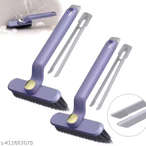 Multipurpose Cleaning Brush for Kitchen and Bathroom, 2-in-1 Design with Rotating Head,Pack of 1