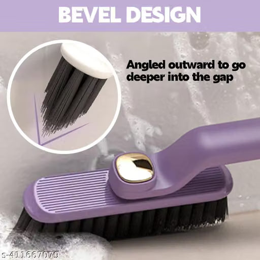 Multipurpose Cleaning Brush for Kitchen and Bathroom, 2-in-1 Design with Rotating Head,Pack of 1