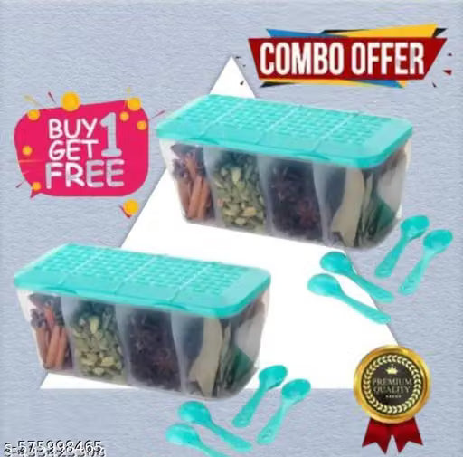 Premium Multipurpose 4 in 1 food storage container (pack of 2)