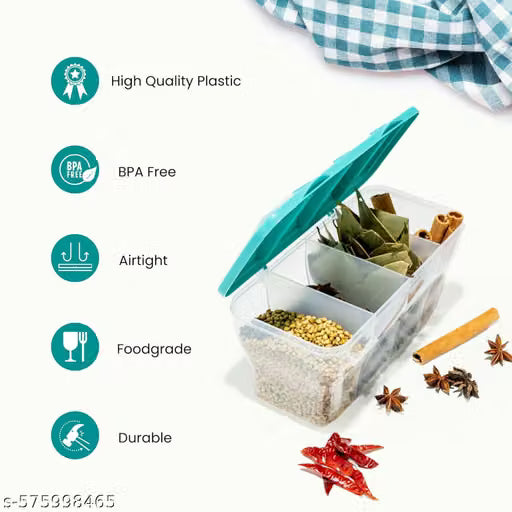 Premium Multipurpose 4 in 1 food storage container (pack of 2)